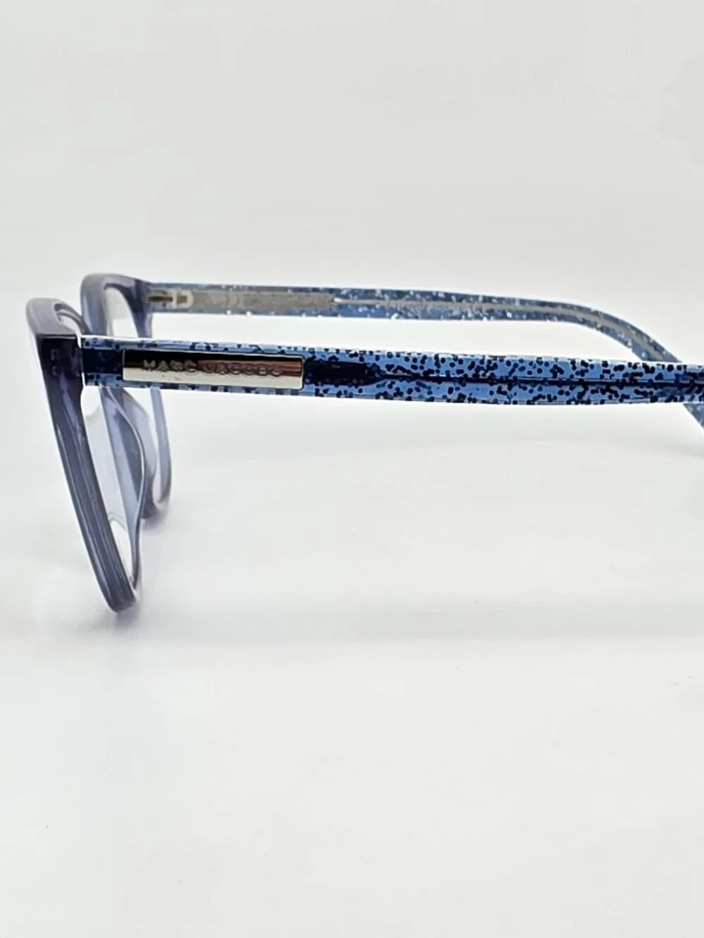 Marc Jacobs Marc 430 PJP Transparent Blue Glitter Cat Eye Eyeglasses Frame 53mm